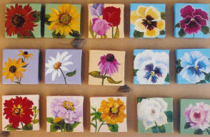294x193 Jacqua Schmich, Artist - Small Flower Painting