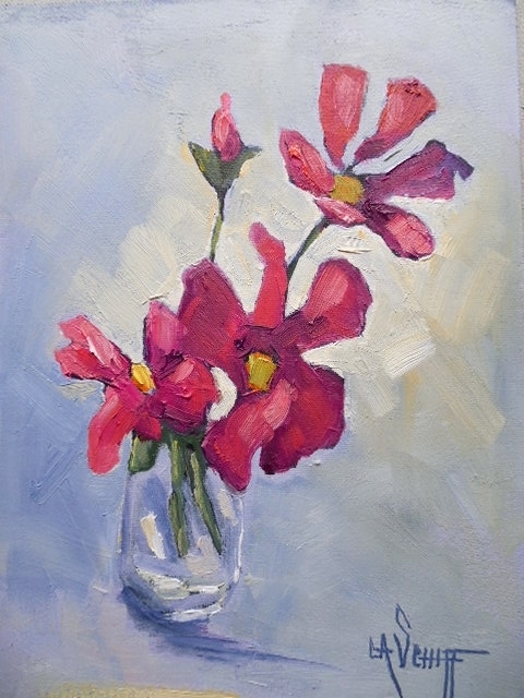480x640 Carol Schiff Daily Painting Studio Daily Painting, Floral - Small Flower Painting