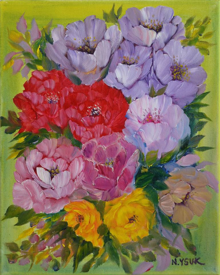 770x965 Saatchi Art Small Flower Series - Small Flower Painting