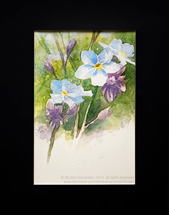 553x700 Dhruba Mazumder - Small Flower Painting