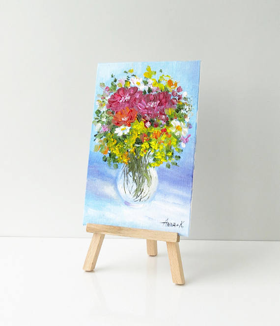 Small Flower Painting at PaintingValley.com | Explore collection of ...