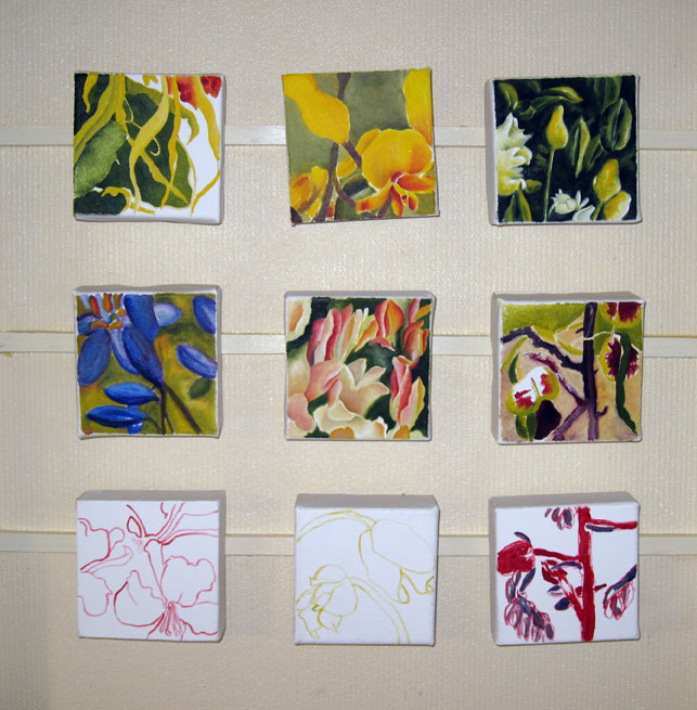 643x655 Nine Small Paintings Anna Warren Portfolio - Small Painting