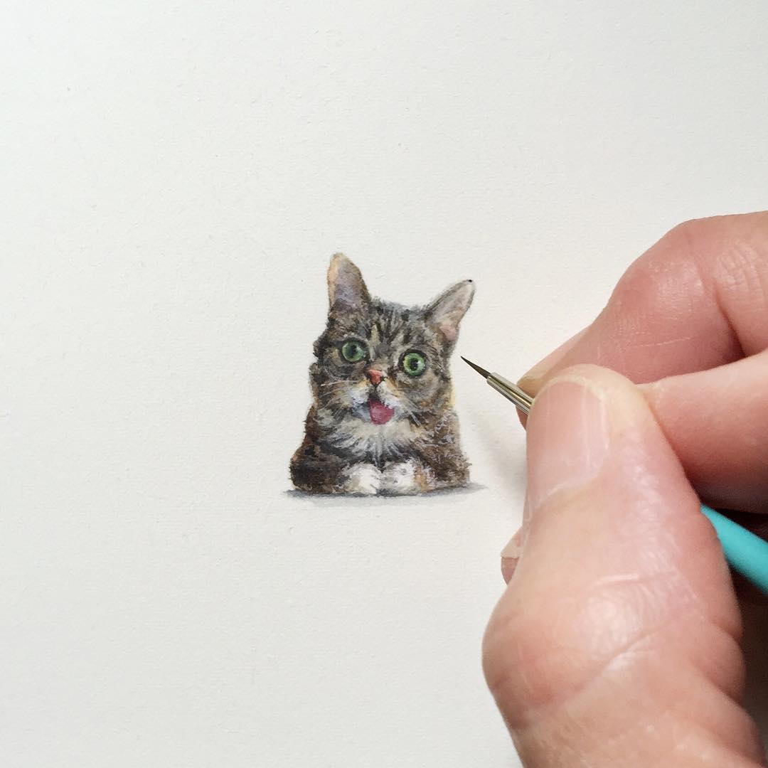 1080x1080 Unbelievably Tiny Paintings By Karen Libecap Bored Panda - Small Painting