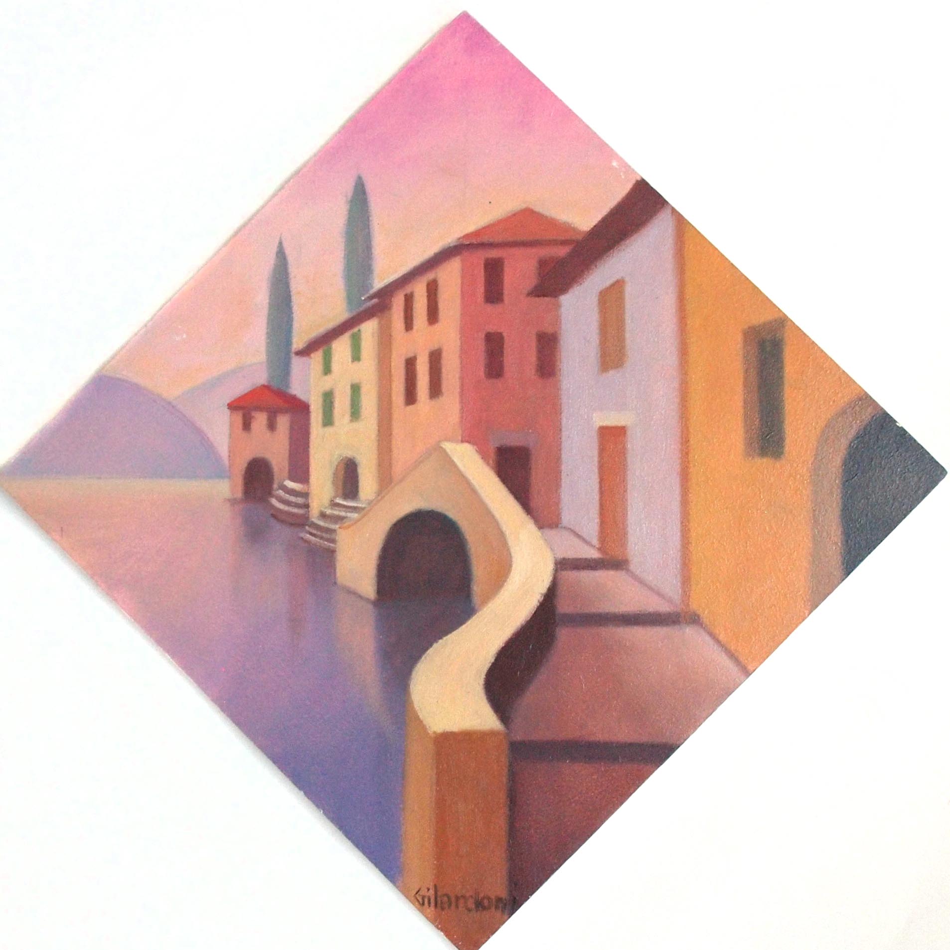 1906x1906 Gaspare Gilardoni, Paintings From Bellagio, Italy - Small Painting