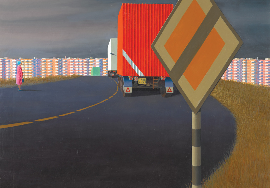 860x600 Mystery Jeffrey Smart Painting Surfaces In Melbourne - Smart Painting