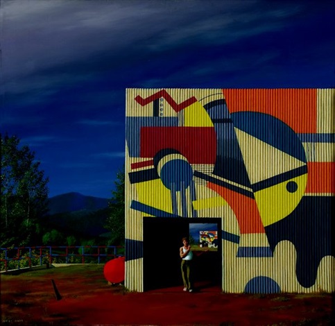 483x470 The Painted Factory, Tuscany By Jeffrey Smart On Artnet - Smart Painting