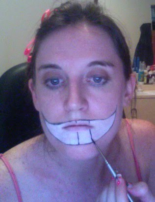316x410 Kostumegirl's Closet Cheshire Cat Make Up Tutorial - Smile Face Painting
