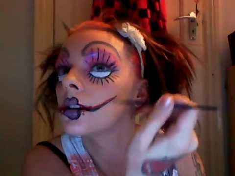 480x360 Speed Face Painting Chelsea Smile Doll Face - Smile Face Painting