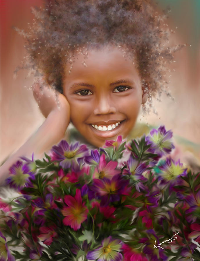 689x900 Smile 2 Painting By Kume Bryant - Smile Painting