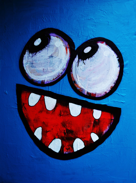 446x600 Painted Smiley Faces And Cartoons Turned Evil - Smiley Face Painting