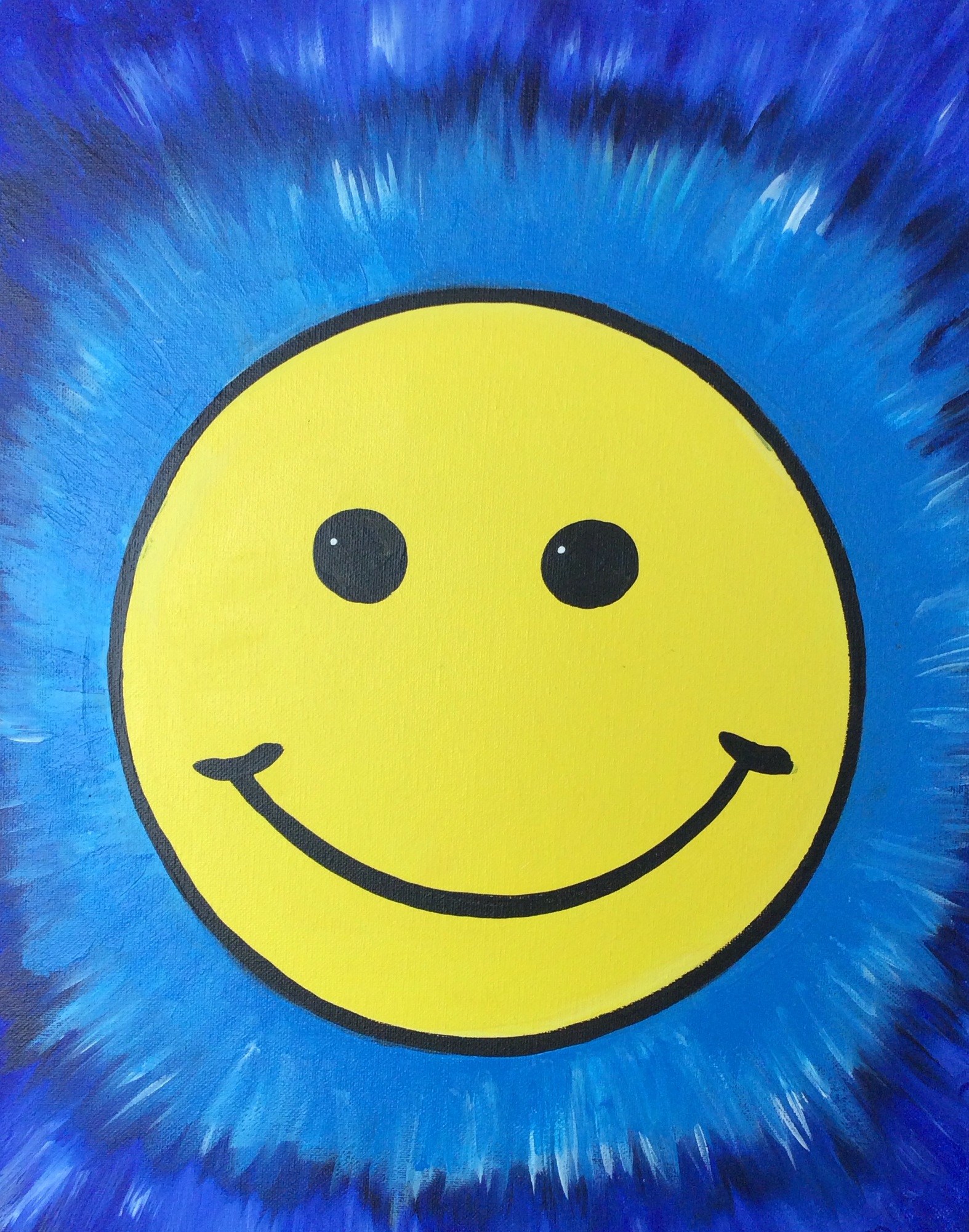 1574x2002 Tie Dye Smiley Face.jpg - Smiley Painting