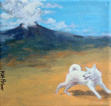 375x355 Smiling Dog Paintings For Sale Saatchi Art - Smiling Dog Painting