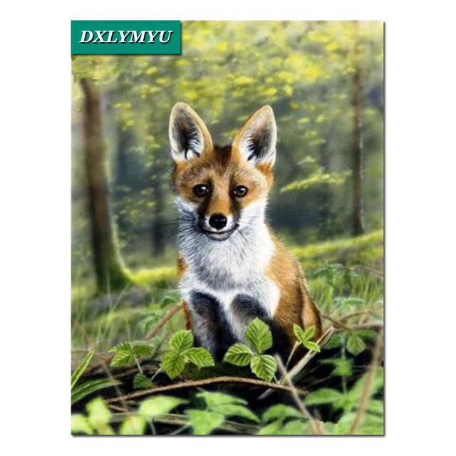 640x640 Diy Diamond Painting Happy Smiling Dog 5d Diamond Embroidery - Smiling Dog Painting