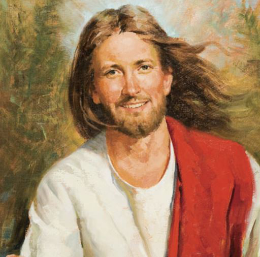 512x506 How To Hang Out With God - Smiling Jesus Painting