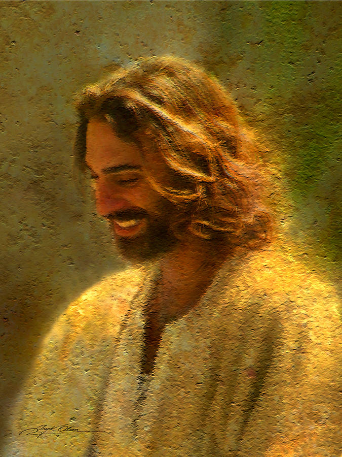 675x900 Joy Of The Lord Painting By Greg Olsen - Smiling Jesus Painting