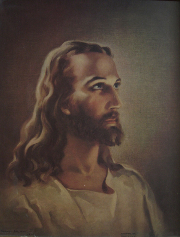 600x789 Frances And Richard Hook Sacred Art Pilgrim Collection Artists - Smiling Jesus Painting