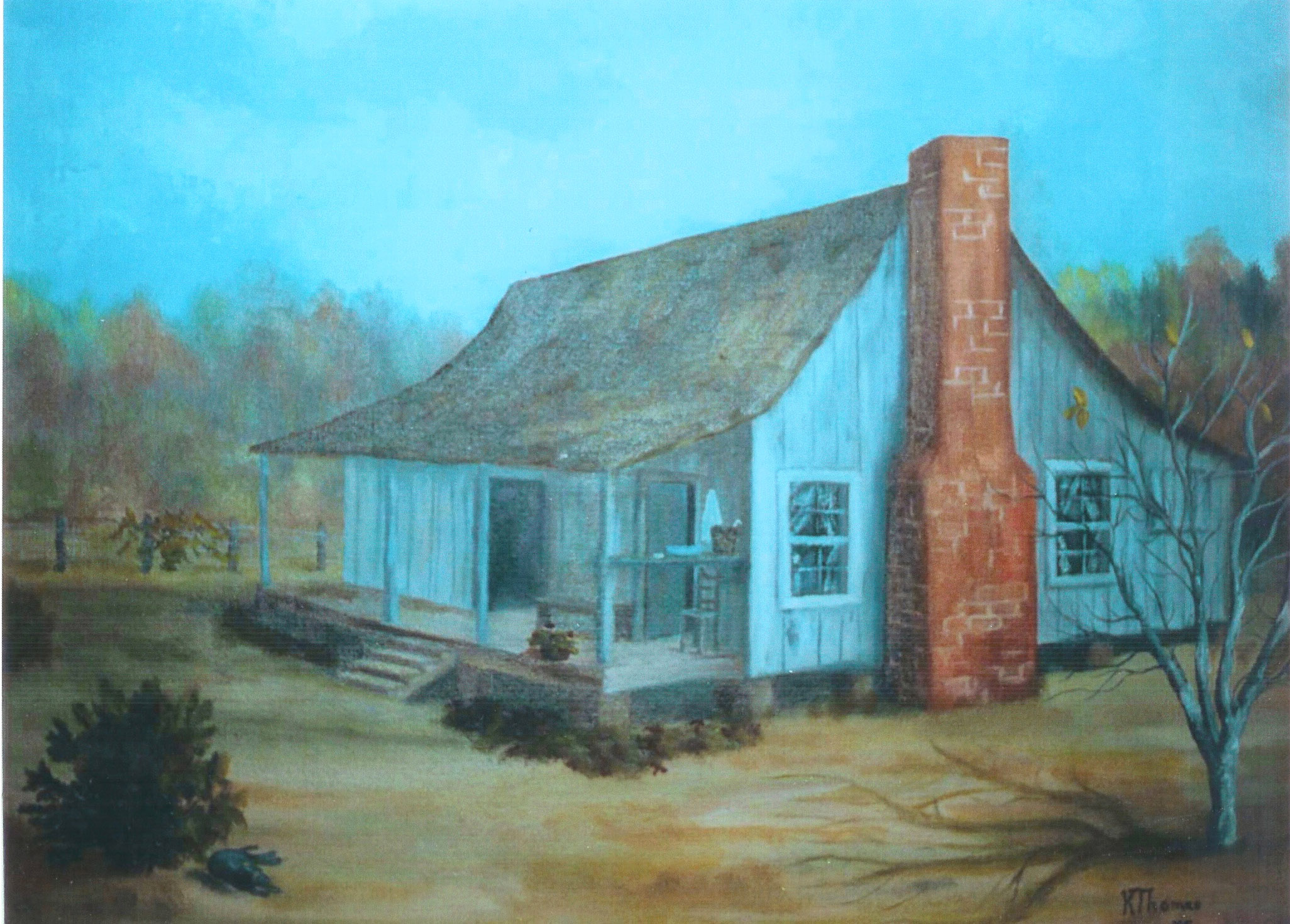 2052x1470 Painting Of The Home Of Elder Woody K. Smith And His Wife Mary - Smiths Painting