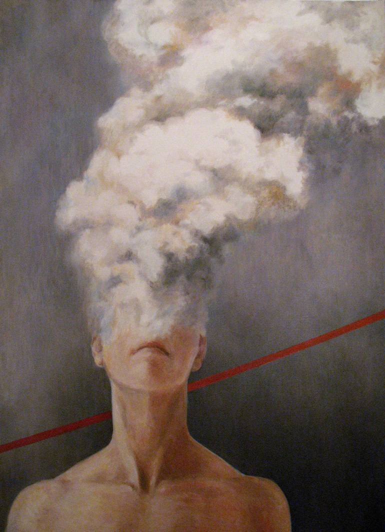 770x1062 Saatchi Art Smoke Painting By Sasha Romashko - Smoke Painting