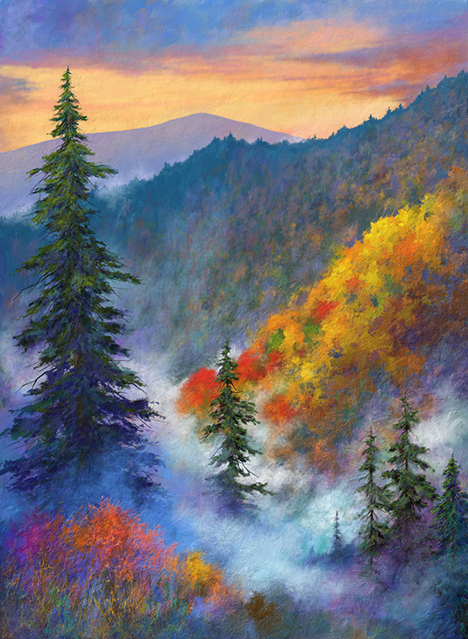 Smoky Mountain Painting at Explore collection of