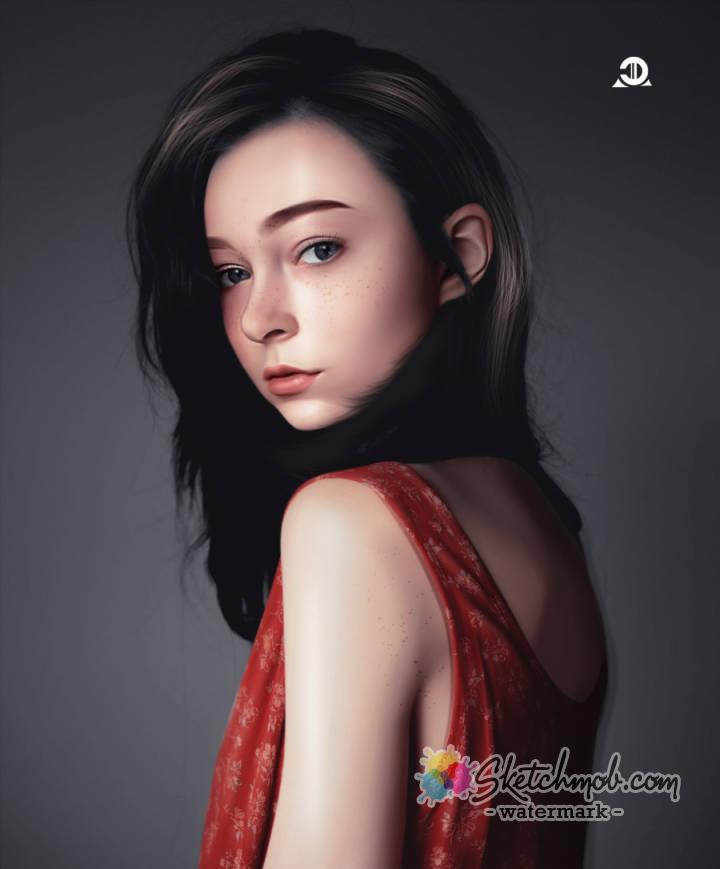 720x869 Custom Smudge Painting Cartoon Realistic Commission Sketchmob - Smudge Painting
