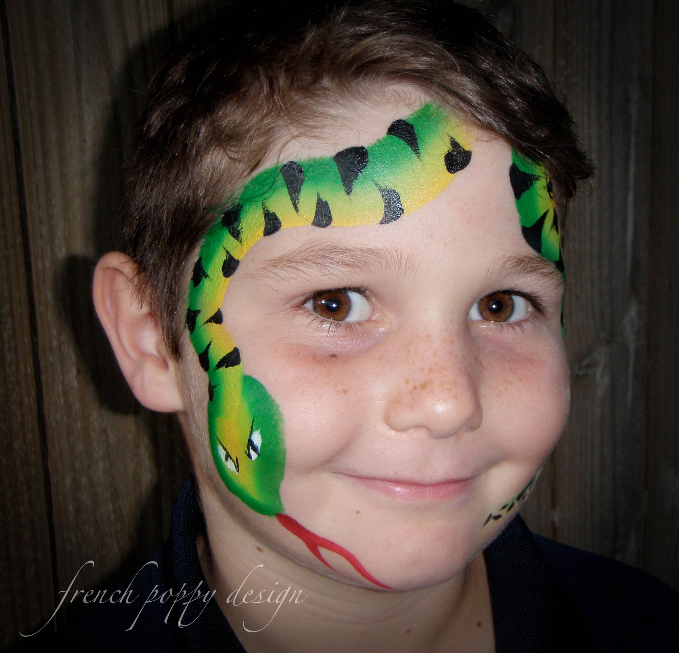 Snake Face Painting at PaintingValley.com | Explore collection of Snake ...