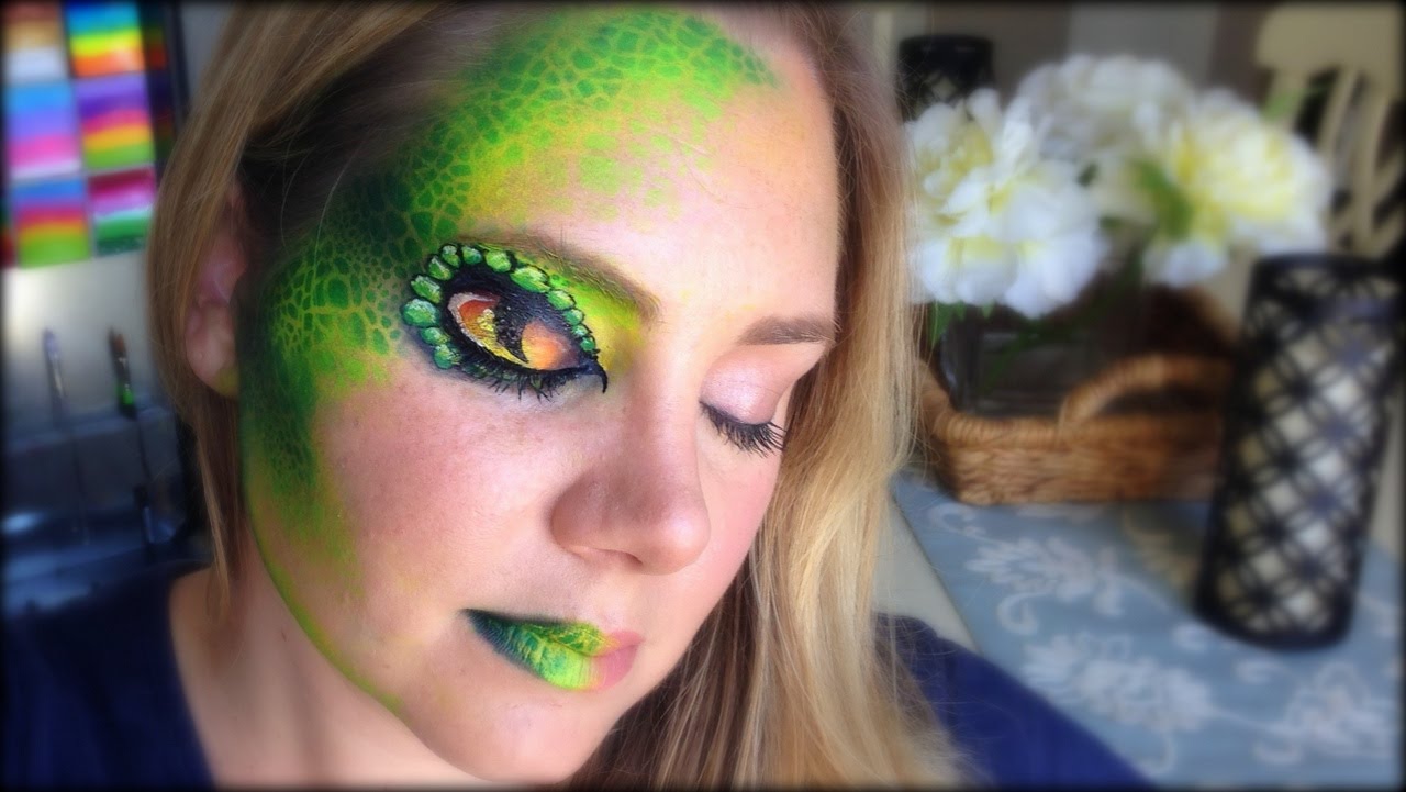 1280x721 Snake Eye Face Painting And Makeup - Snake Face Painting