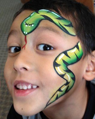 320x400 Snake Face Paint - Snake Face Painting