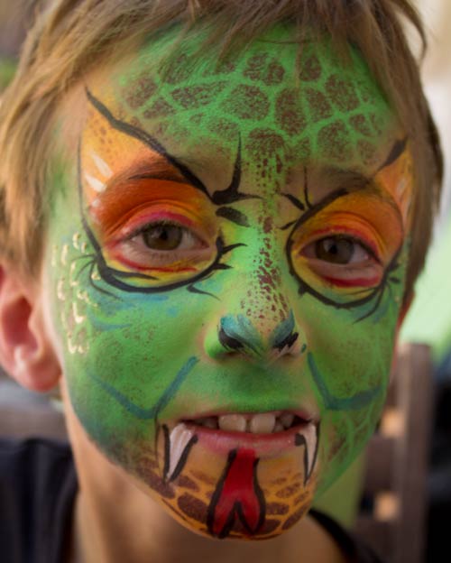 Snake Face Painting at PaintingValley.com | Explore collection of Snake ...