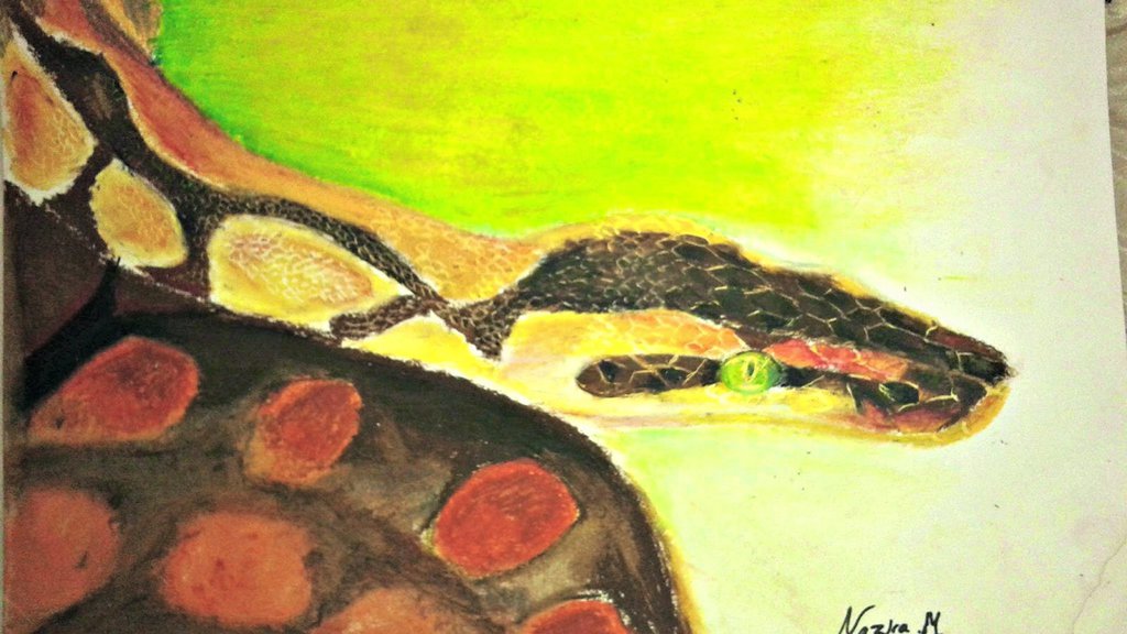 1024x576 Snake Oil Pastel Painting By Artisticnaz - Snake Oil Painting