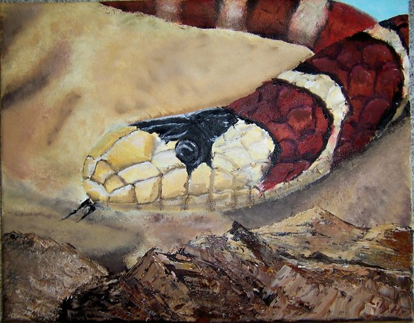 600x468 Snake Oil Painting By Ladyreaderofbooks - Snake Oil Painting