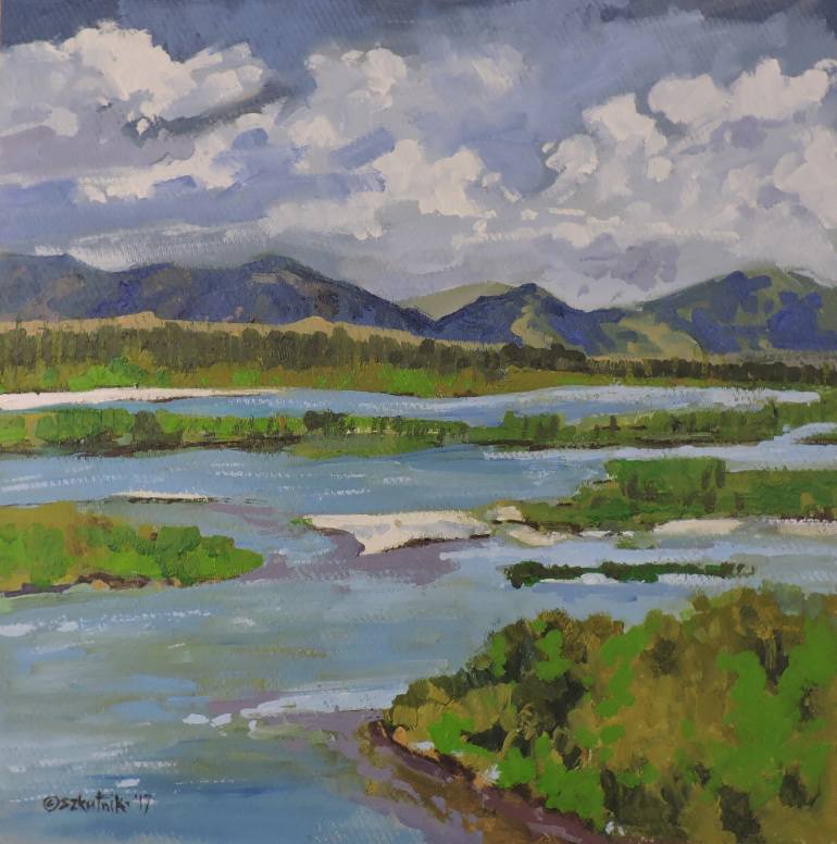770x776 Saatchi Art Snake River Painting By Richard Szkutnik - Snake River Painting