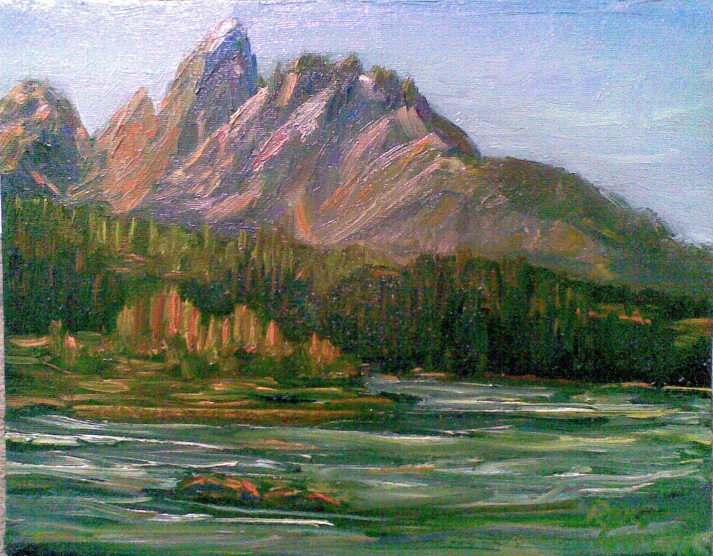 1426x1111 Snake River Rog Lyngaas' Paintings - Snake River Painting