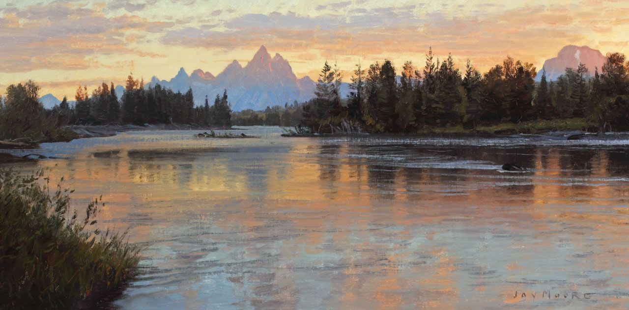 1280x631 Summer Evening, Snake River - Snake River Painting