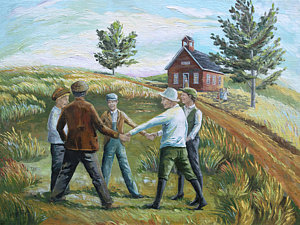 300x225 Snap The Whip Paintings Fine Art America - Snap The Whip Painting