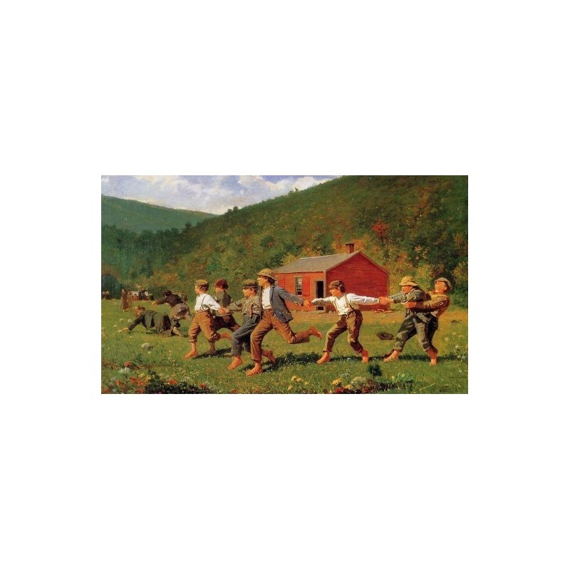 800x800 Snap The Whip I By Winslow Homer - Snap The Whip Painting