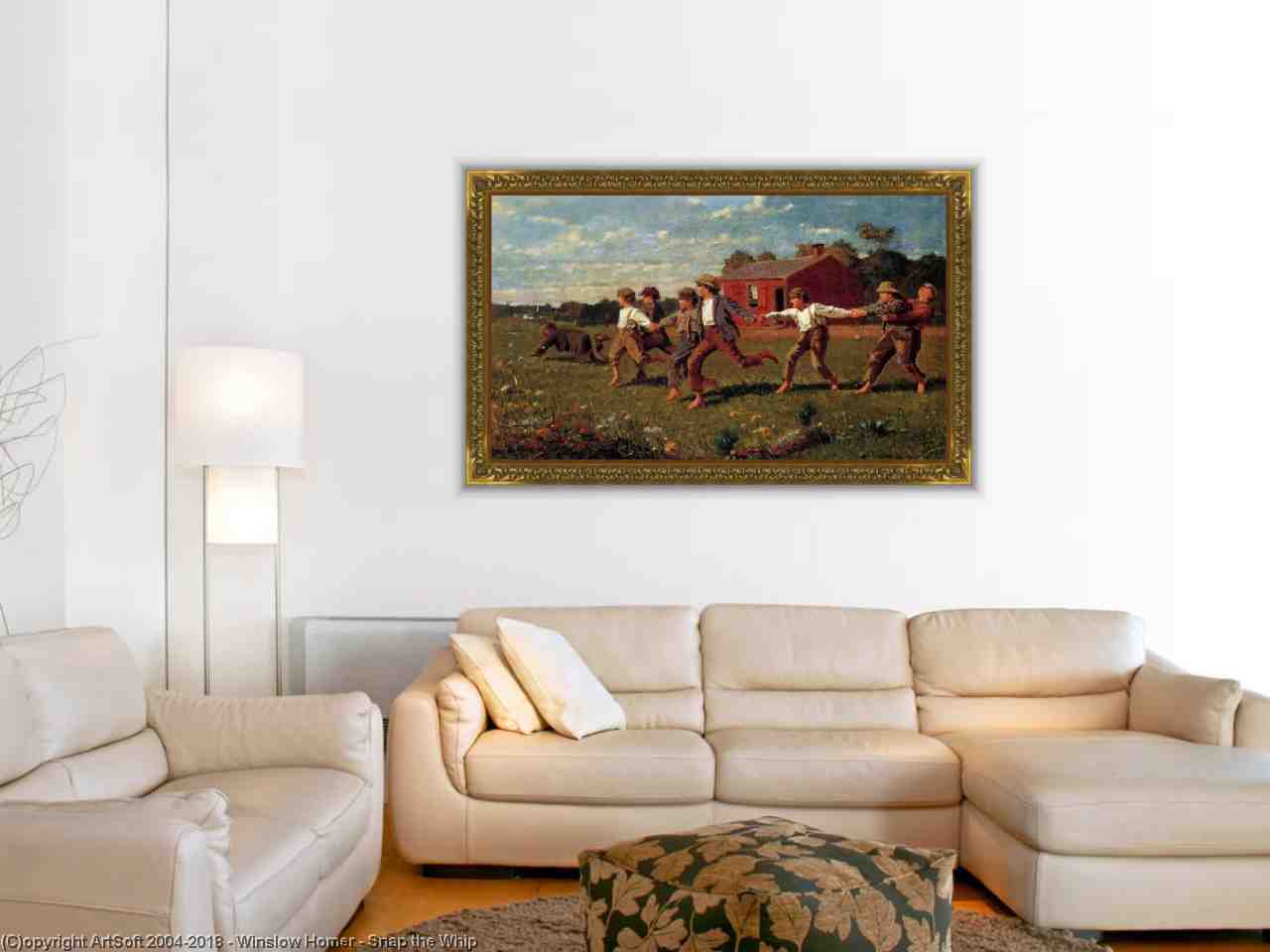 1280x960 Snap The Whip By Winslow Homer - Snap The Whip Painting