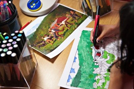 450x299 This Particular The Painting Is Included In Art - Snap The Whip Painting