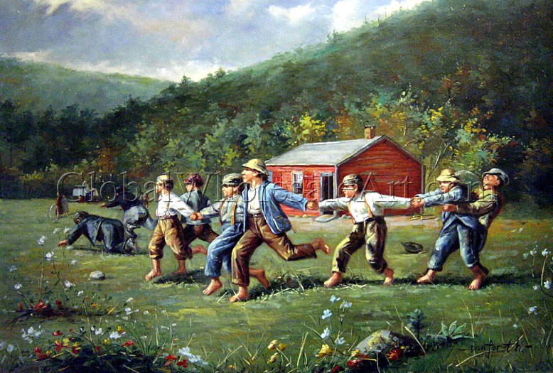 778x525 Winslow Homer - Snap The Whip Painting