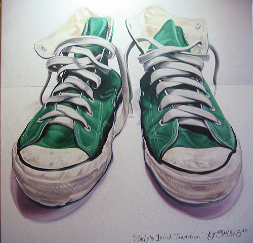 500x479 Paintings Of Sneakers New Shoe Painting Paintings Drawings - Sneaker Painting