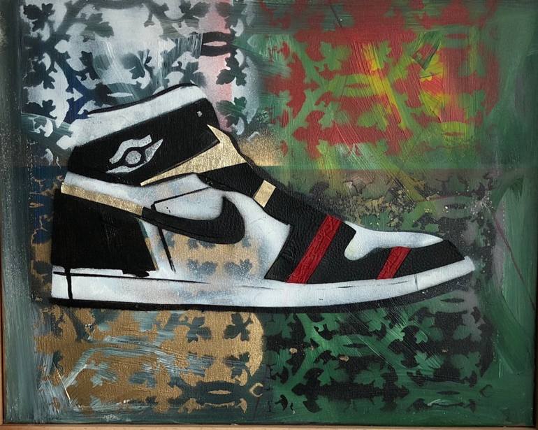 770x615 Saatchi Art Sneaker Game - Sneaker Painting