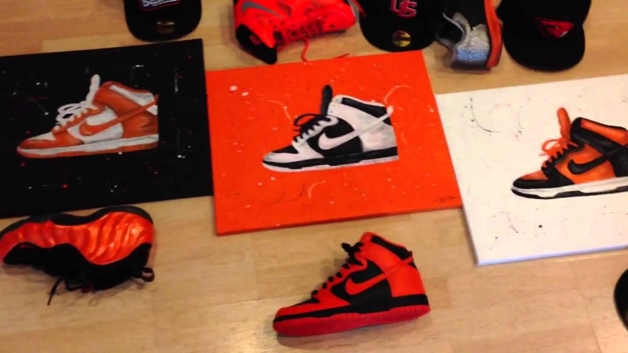 1280x720 Sneaker Art Custom Osu Nike Dunk Paintings From My Buddy! - Sneaker Painting