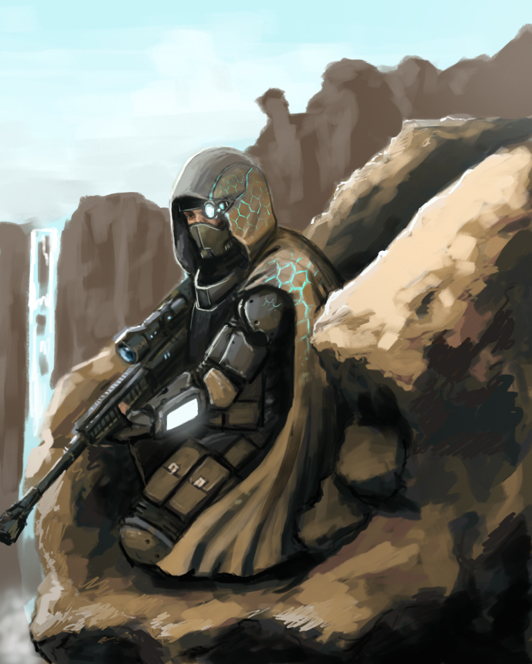 768x958 Speed Painting - Sniper Painting