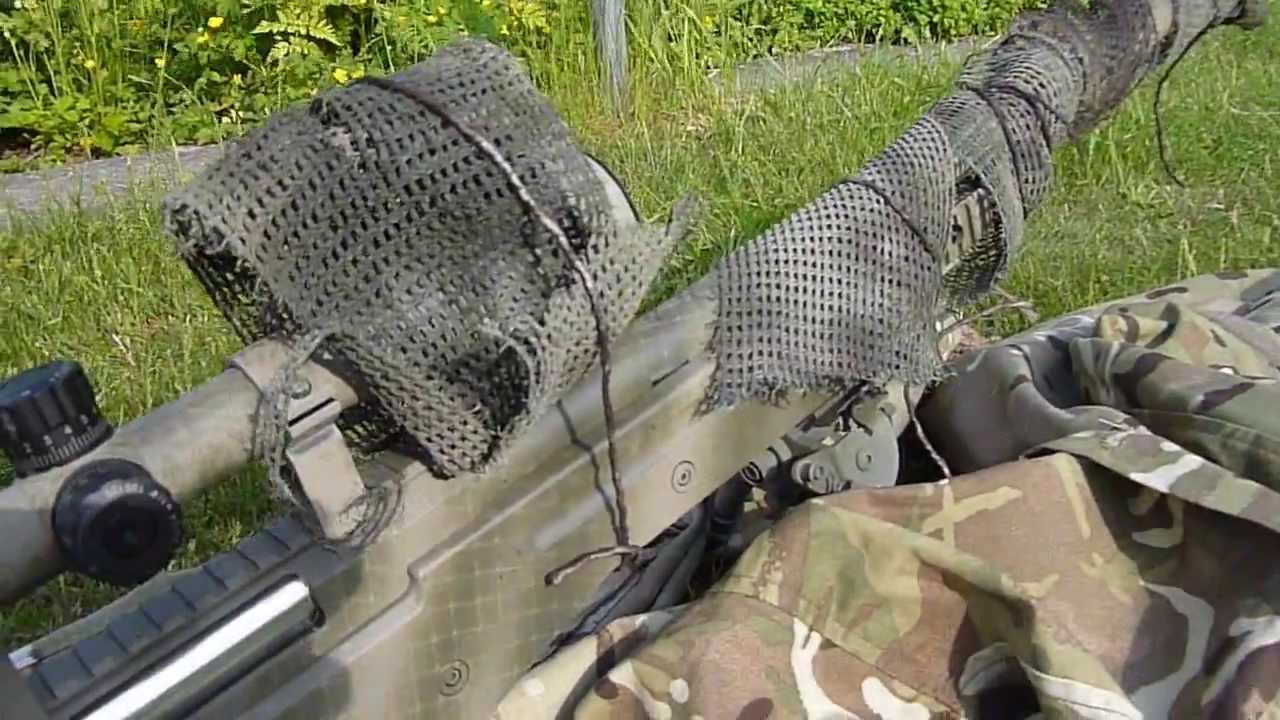 1280x720 Airsoft) L96 Spray Painting Afghan Mtp - Sniper Painting