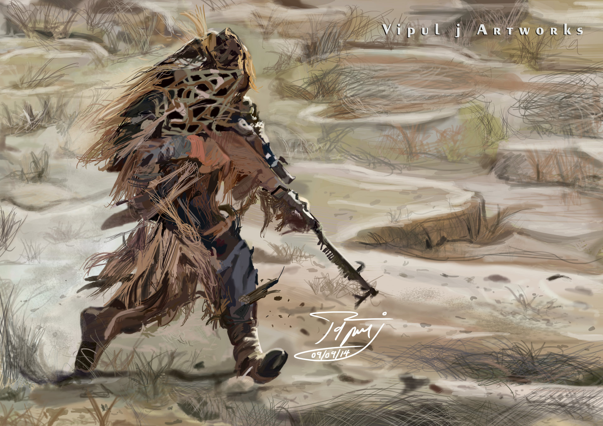 1920x1358 Artstation - Sniper Painting