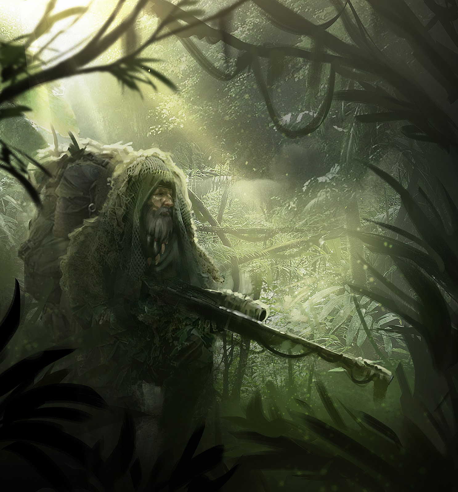 1487x1600 Hazzard's Sketchbook 2014 - Sniper Painting