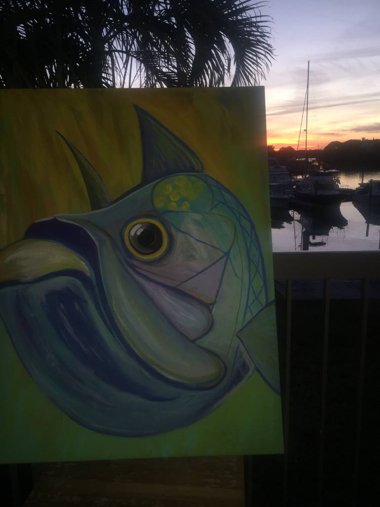 770x1027 Saatchi Art A Painting By Alex Carino - Snook Painting