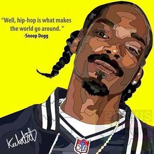 300x300 Snoop Dogg Canvas Quotes Wall Decals Photo Painting Framed Pop Art - Snoop Dogg Painting