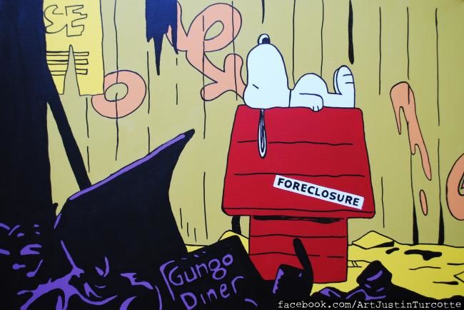 650x434 Sad Snoopy (Justin Turcotte) - Snoopy Painting