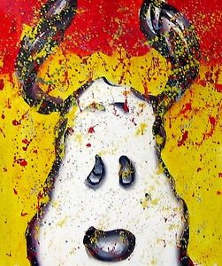 251x300 Tom Everhart Snoopy Peanuts Canvas Painting Watch Dog Noon 20x24 - Snoopy Painting
