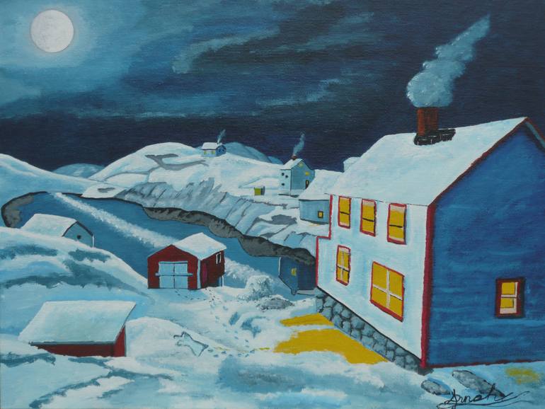 770x578 Saatchi Art The Snow Angel Painting By Anthony Dunphy - Snow Angel Painting